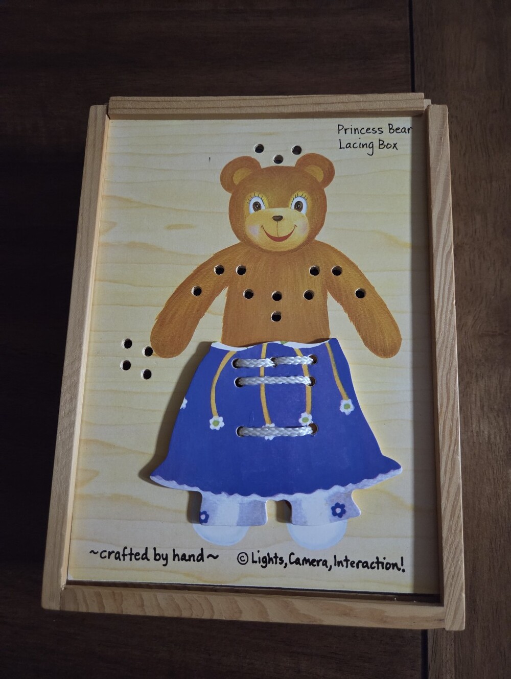 Melissa & Doug Lacing Bear Princess Wooden Toy Set